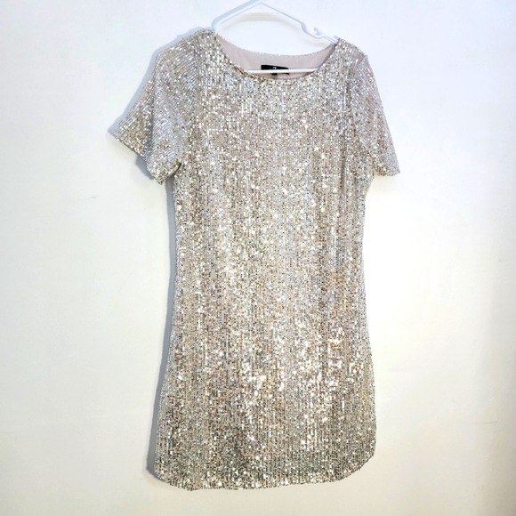 7 For All Mankind Dresses & Skirts - 7 For All Mankind Small Silver Sequin Dress